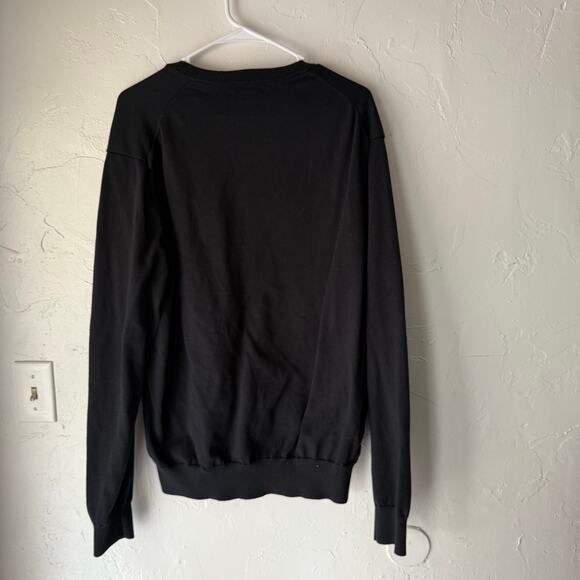Brooks Brothers Supima Cotton V-Neck Sweater Black‎ XL Classic Pullover Knit - Picture 5 of 7